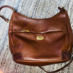 Rosetti Brown Leather Hobo Bag (2)